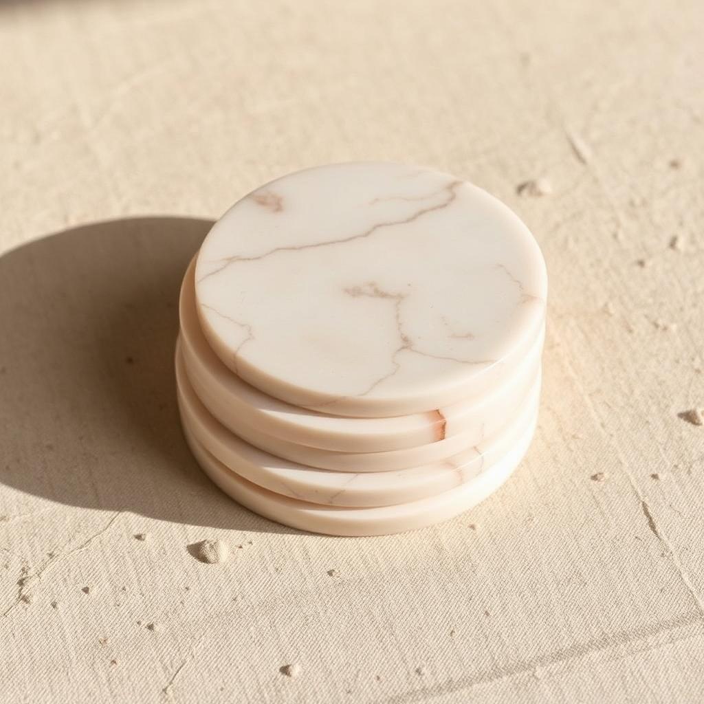 Marble Coaster Set