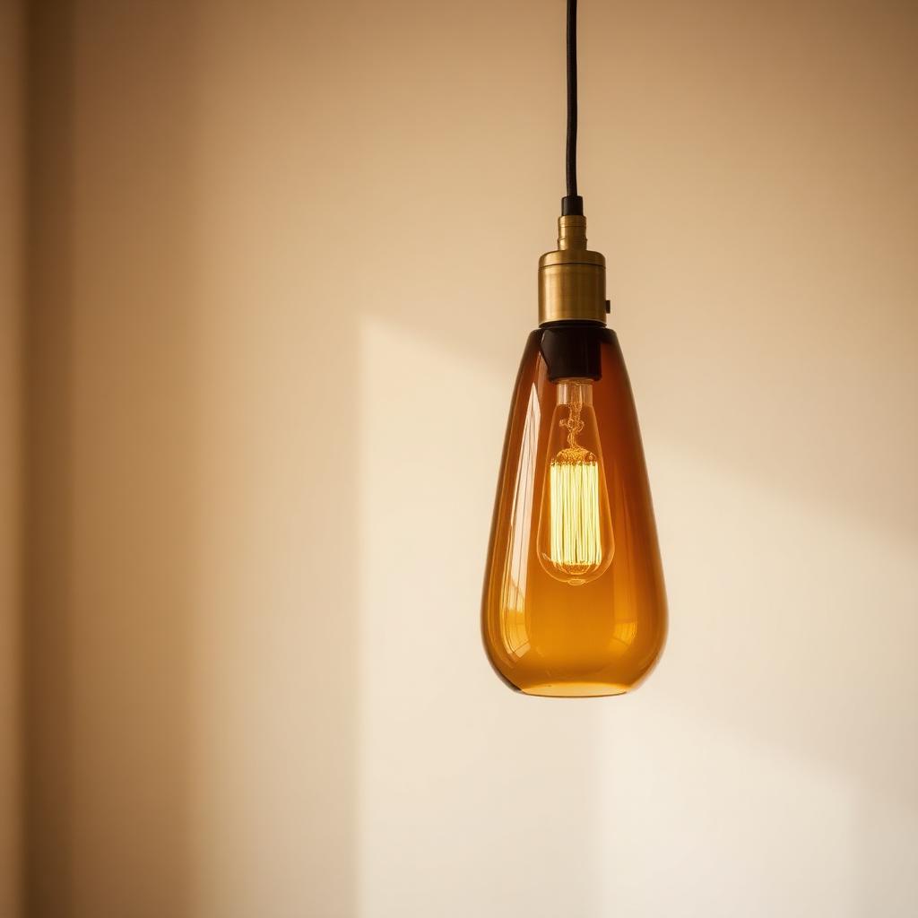 Amber Glass Pendant